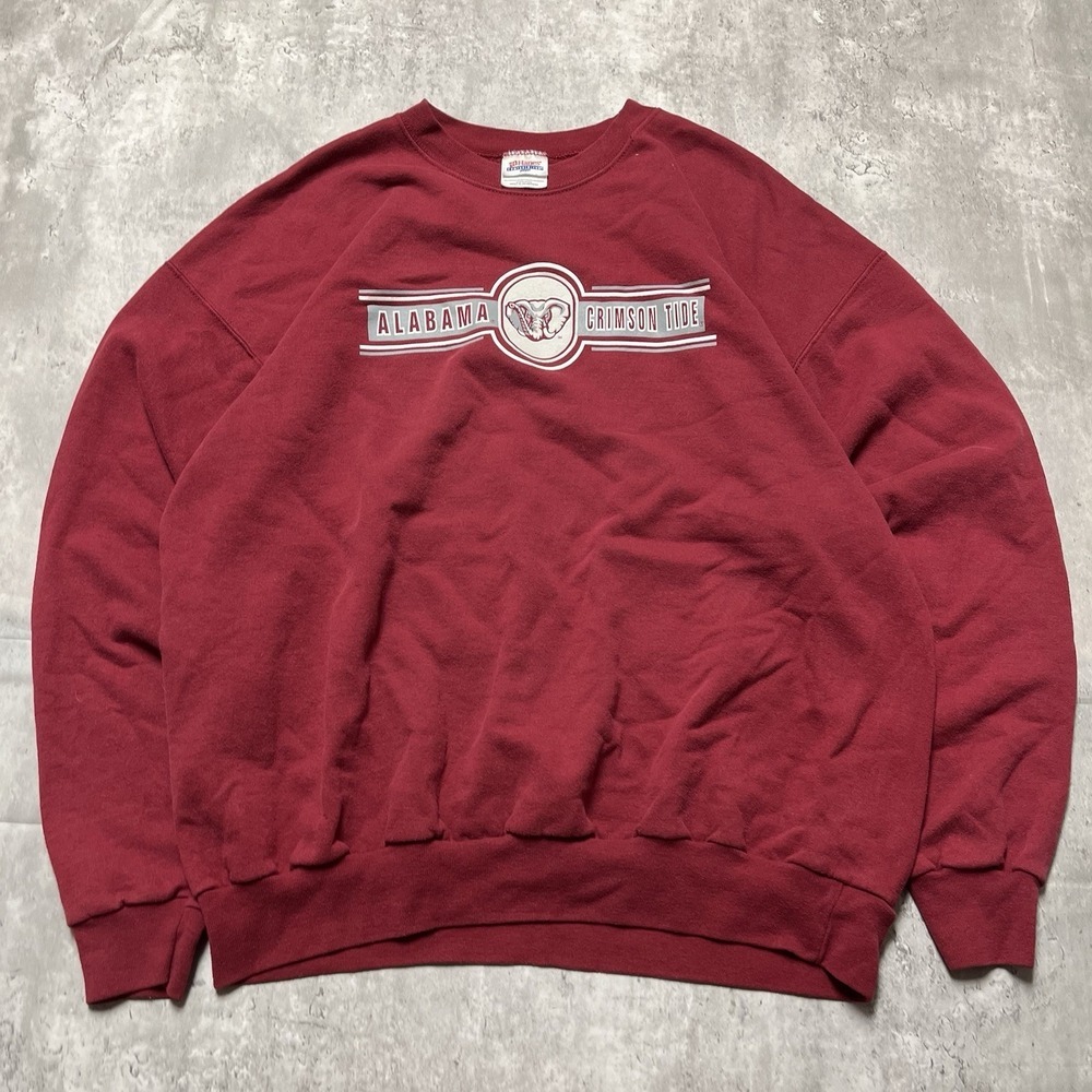 Vintage Hanes Alabama Crimson Tide Sweater Mens XL Red NCAA Football Hanes 2000s